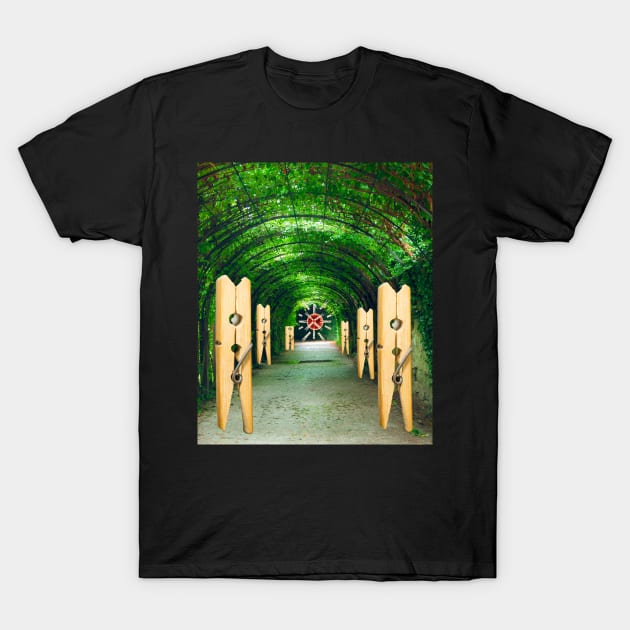 CLOTHESPIN TUNNEL GUARDS T-Shirt by Bristlecone Pine Co.